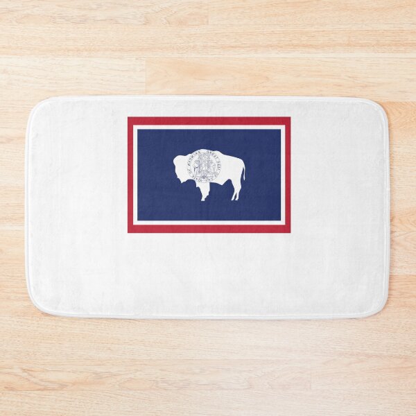 Item preview, US States Flag Wyoming designed and sold by fungear.