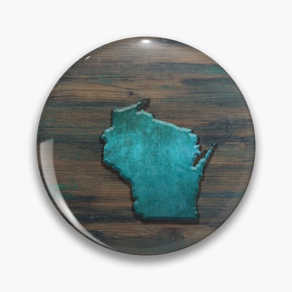 Item preview, Wisconsin Shape Teal designed and sold by Jared Davies.
