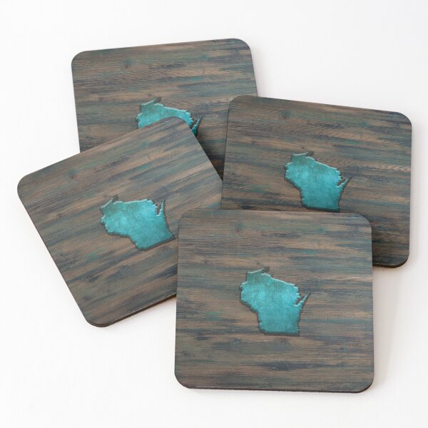 Item preview, Wisconsin Shape Teal designed and sold by Jared Davies.