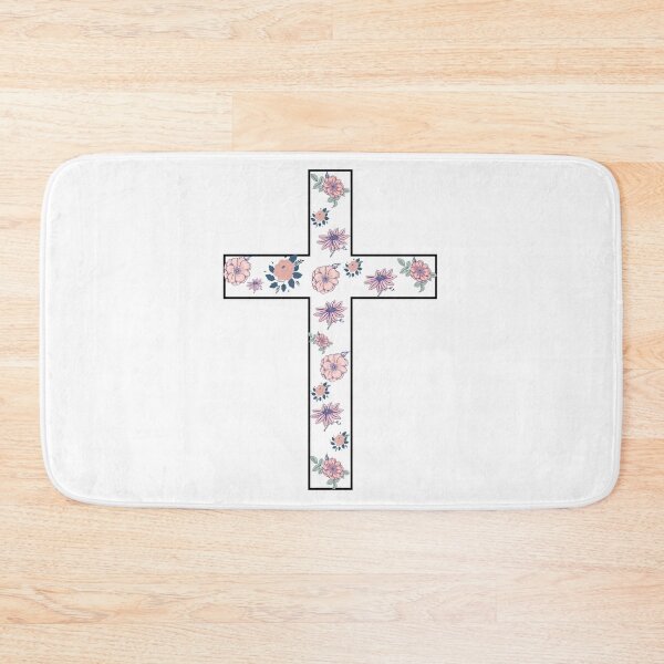 Item preview, floral cross designed and sold by peachyasho.