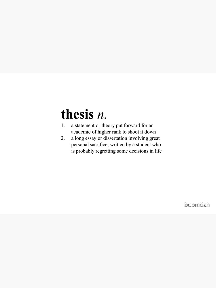 define working thesis