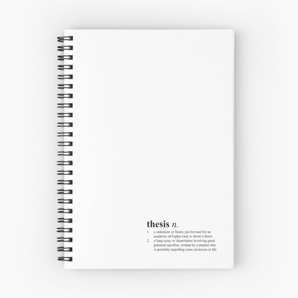 Item preview, Thesis definition (black text) designed and sold by boomtish.