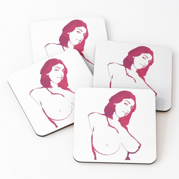 Item preview, Erotic woman, Nude woman with big boobs, Naked female body, Minimalist art work designed and sold by ArtworkByNina.