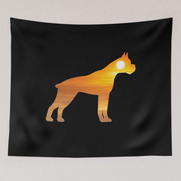 Item preview, Boxer Dog Silhouette Sunrise designed and sold by alaechamlal.