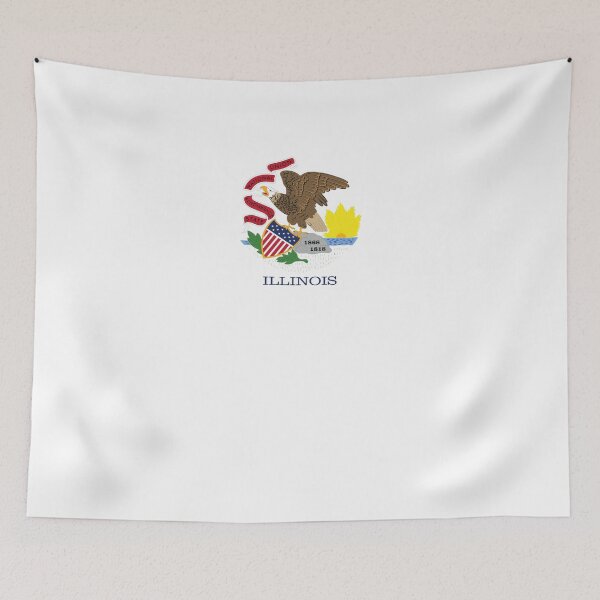 Item preview, US States Flag Illinois designed and sold by fungear.