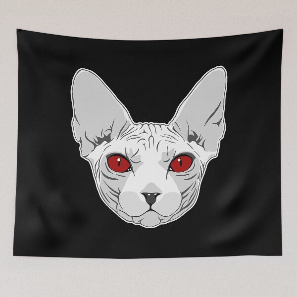 Item preview, creepy sphynx cat designed and sold by drizzd.