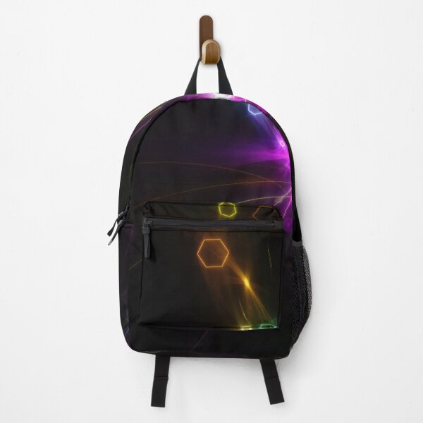 Item preview, Beautiful Abstract Pattern Of Colored Smooth Lines On A Black Background designed and sold by tatkhagata.