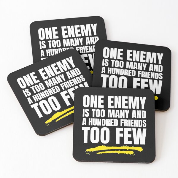 Item preview, Friends And Enemies Motivational Friendship Quote Design designed and sold by Simple429.