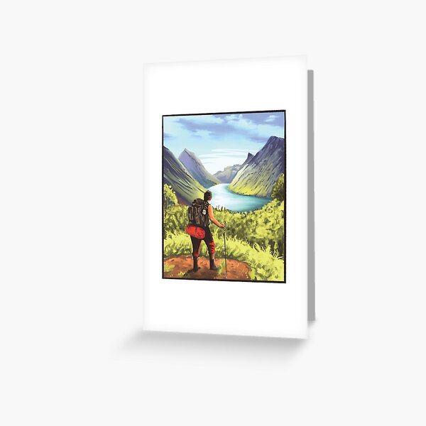 Cartes De Vœux Sur Le Theme Chemise De Randonneur Cool Redbubble