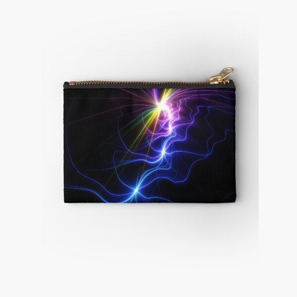 Item preview, Beautiful Abstract Pattern Of Colored Smooth Lines On A Black Background designed and sold by tatkhagata.