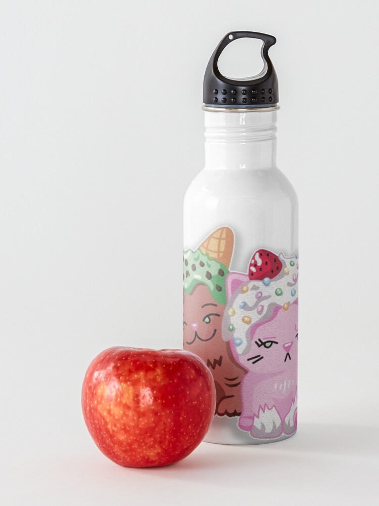 Alternate view of Moriah elizabeth cute ice cream cats Water Bottle