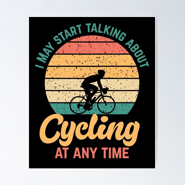 Artikelvorschau, I MAY START TALKING ABOUT CYCLING AT ANY TIME - Funny CYCLING entworfen und verkauft von YukiShop.