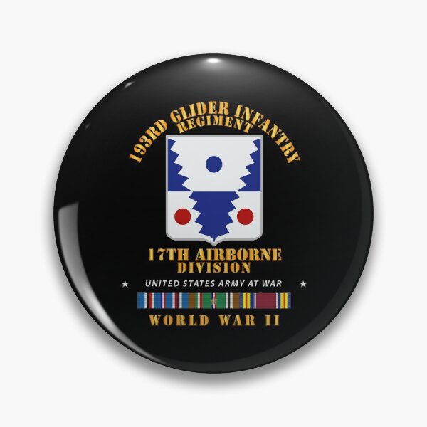Item preview, Army  - 193rd Glider Infantry Regiment - WWII w EUR SVC designed and sold by Military Insignia Products.