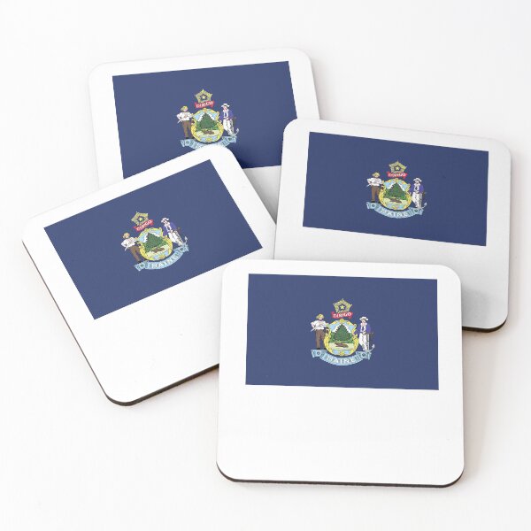Item preview, US States Flag Maine designed and sold by fungear.