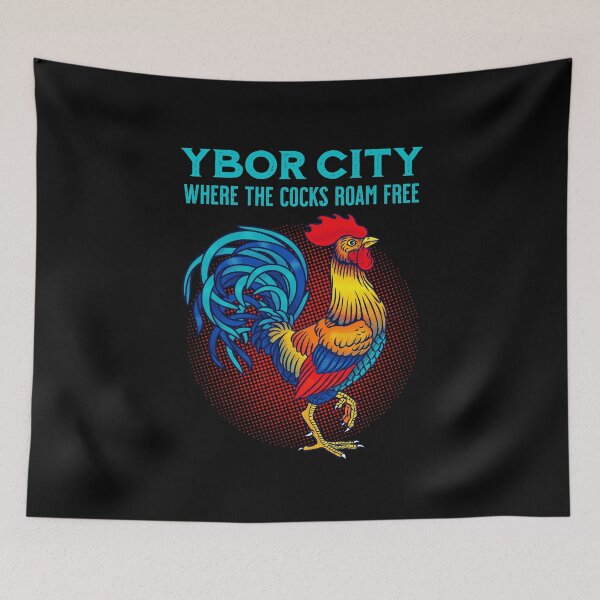 Item preview, Ybor City Tampa Chicken Where The Cocks Roam Free designed and sold by grendelfly73.