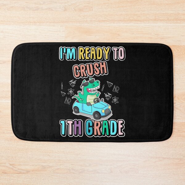 Item preview, I'm ready to crush 1th Grade T-Shirt dino driving car Kids  designed and sold by QUEEN-WIVER.