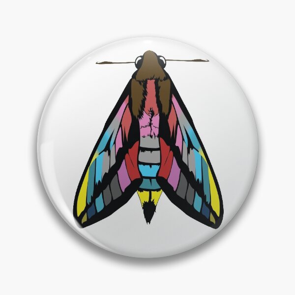 Item preview, Genderflux Pride Moth designed and sold by RedTailArts.