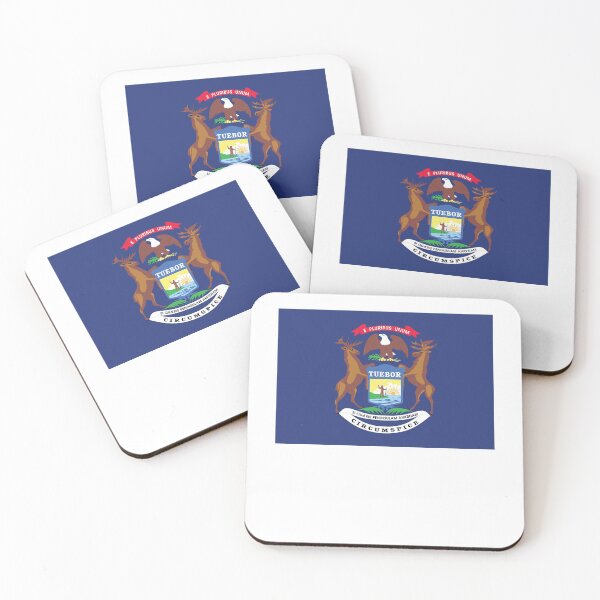 Item preview, US States Flag Michigan designed and sold by fungear.