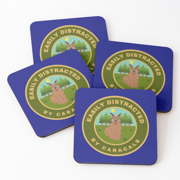 Item preview, Easily distracted by Caracals designed and sold by fev-rocks.