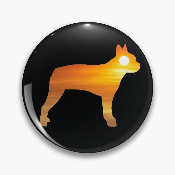 Item preview, Boston Terrier Dog Silhouette Sunrise designed and sold by alaechamlal.