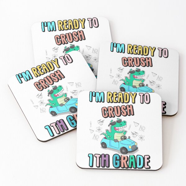 Item preview, I'm ready to crush 1st Grade T-Shirt dinausor kids  designed and sold by QUEEN-WIVER.