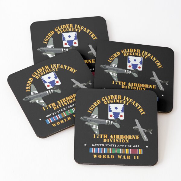 Item preview, Army  - 193rd Glider Infantry Regiment w Towed Glider w WWII w EUR SVC designed and sold by Military Insignia Products.