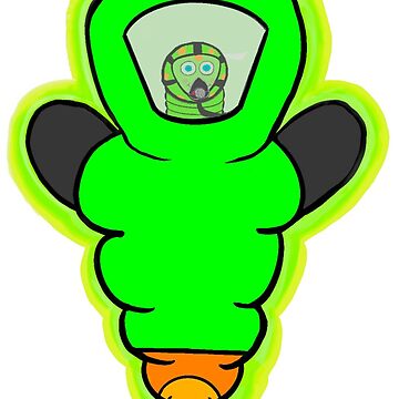 Vorschaubild zum Design Kenny the HazWorm - Grün mit Maske von SirenRiley