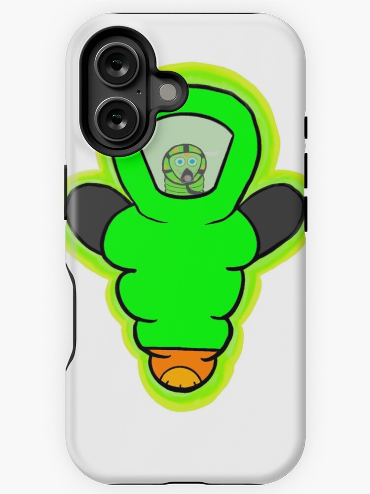 Thumbnail 1 von 4, iPhone-Hülle, Kenny the HazWorm - Grün mit Maske designt und verkauft von SkullyCXV.