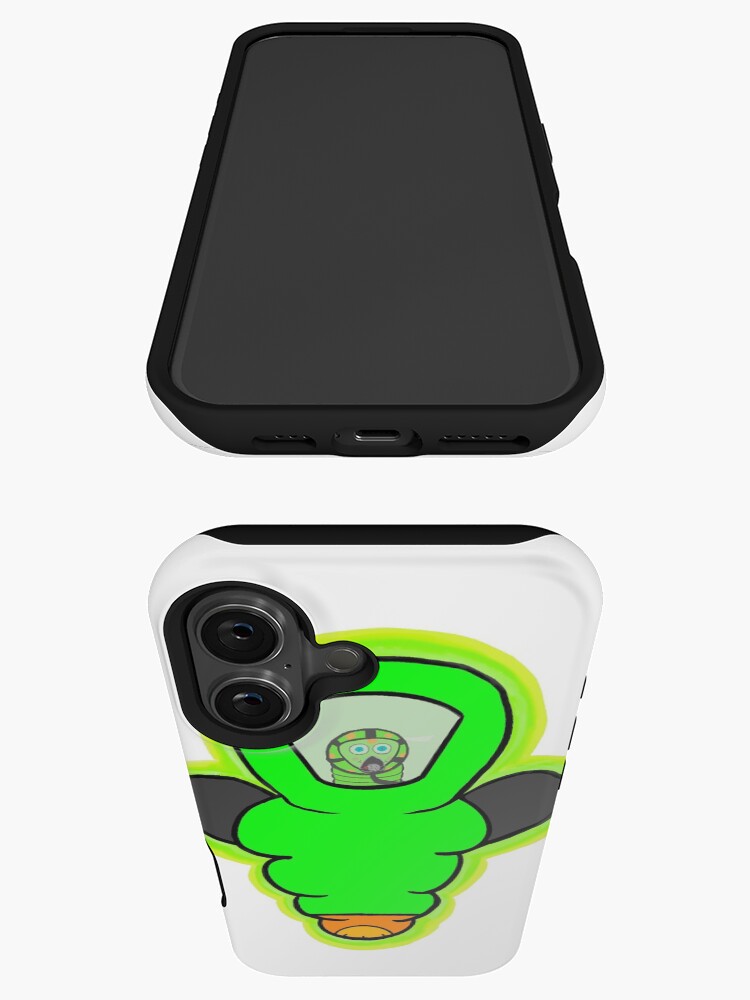 Thumbnail 3 von 4, iPhone-Hülle, Kenny the HazWorm - Grün mit Maske designt und verkauft von SkullyCXV.