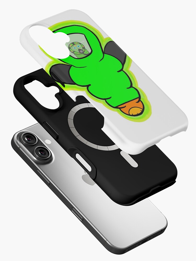 Thumbnail 2 von 4, iPhone-Hülle, Kenny the HazWorm - Grün mit Maske designt und verkauft von SkullyCXV.