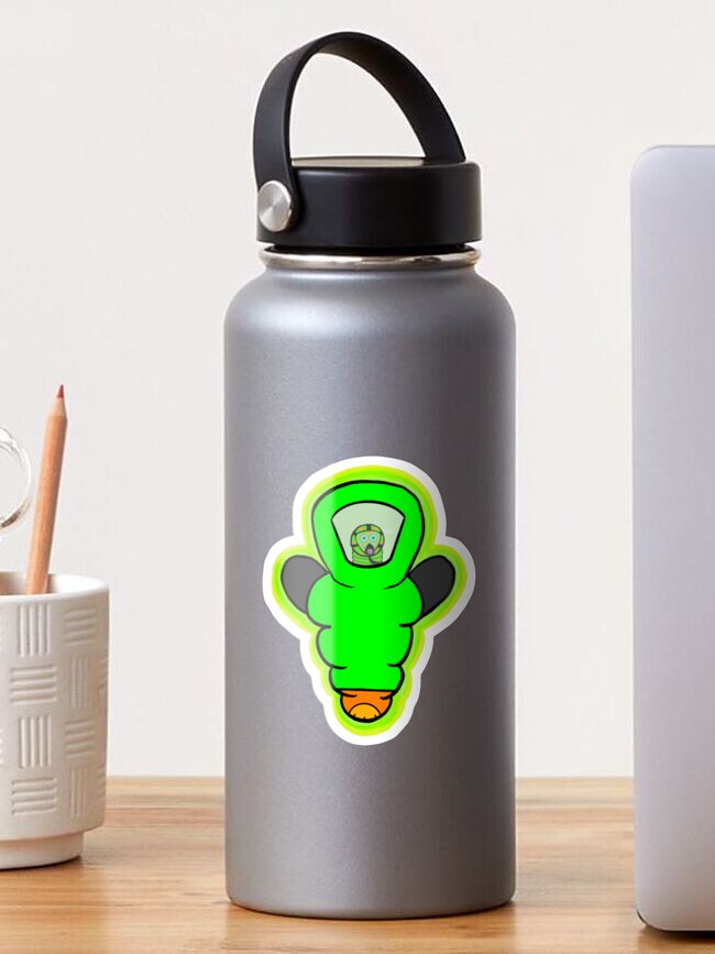 Thumbnail 1 von 3, Sticker, Kenny the HazWorm - Grün mit Maske designt und verkauft von SkullyCXV.