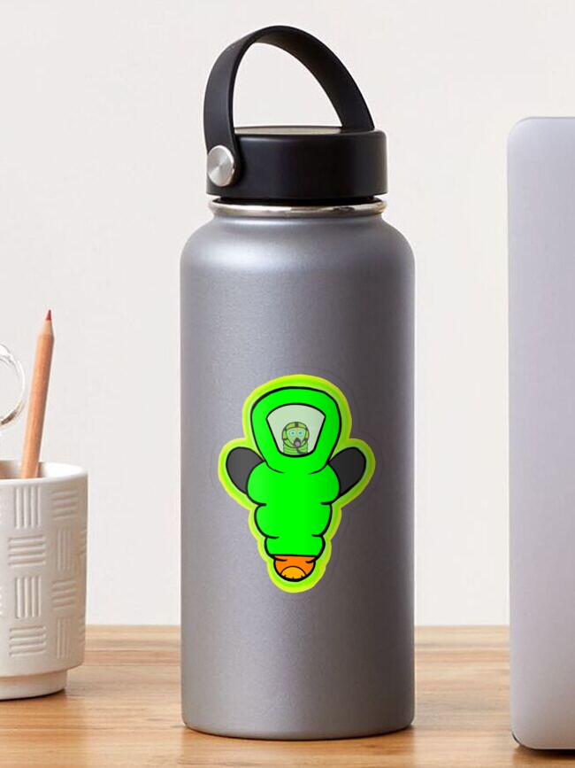 Thumbnail 1 von 3, Sticker, Kenny the HazWorm - Grün mit Maske designt und verkauft von SkullyCXV.
