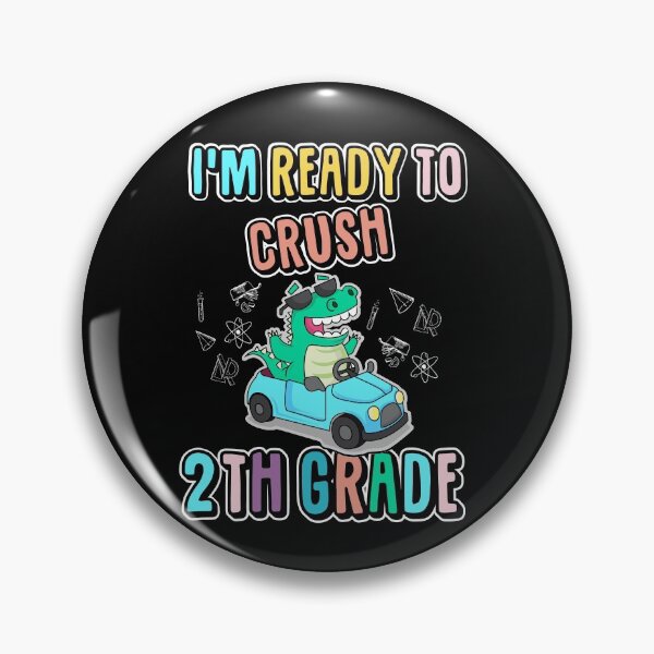 Item preview, I'm ready to crush 2th Grade T-Shirt dino driving car Kids  designed and sold by QUEEN-WIVER.