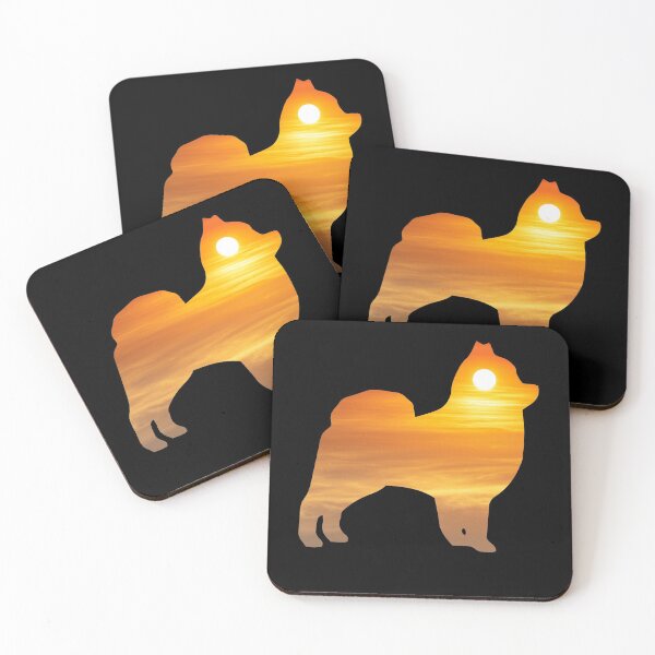 Item preview, Pomeranian Dog Silhouette Sunrise designed and sold by alaechamlal.