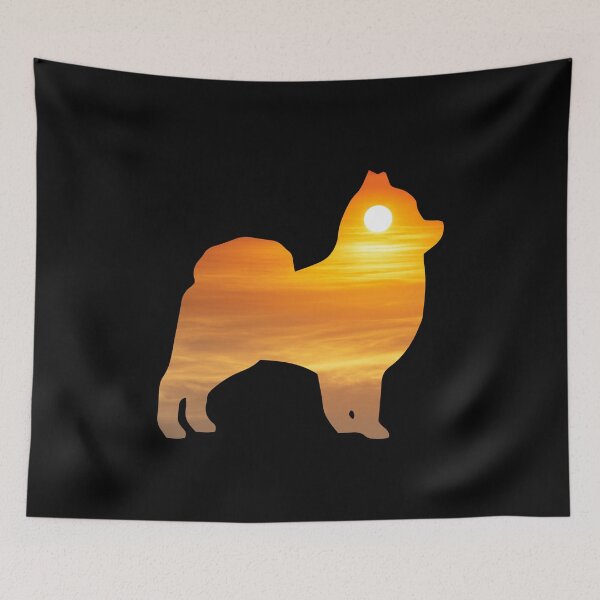Item preview, Pomeranian Dog Silhouette Sunrise designed and sold by alaechamlal.