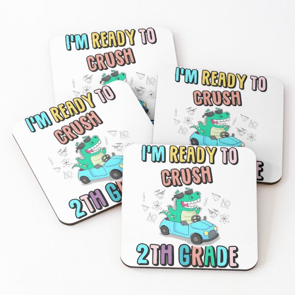 Item preview,  I'm ready to crush 2th Grade T-Shirt dinausor kids  designed and sold by QUEEN-WIVER.