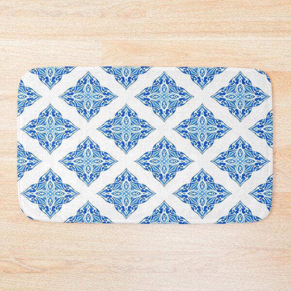 Item preview, Morrocan Blue Tiles Arabesque designed and sold by RaianasHome.