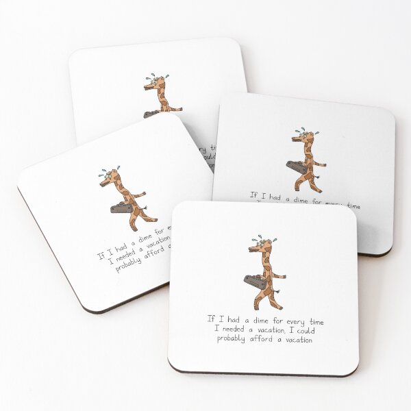 Item preview, Stressed Corporate Giraffe - Dime For A Vacation designed and sold by SeanDontGetFish.
