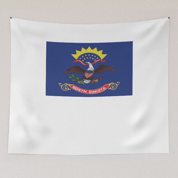 Item preview, US States Flag North Dakota designed and sold by fungear.