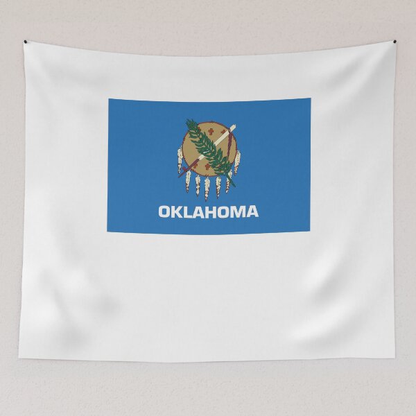 Item preview, US States Flag Oklahoma designed and sold by fungear.