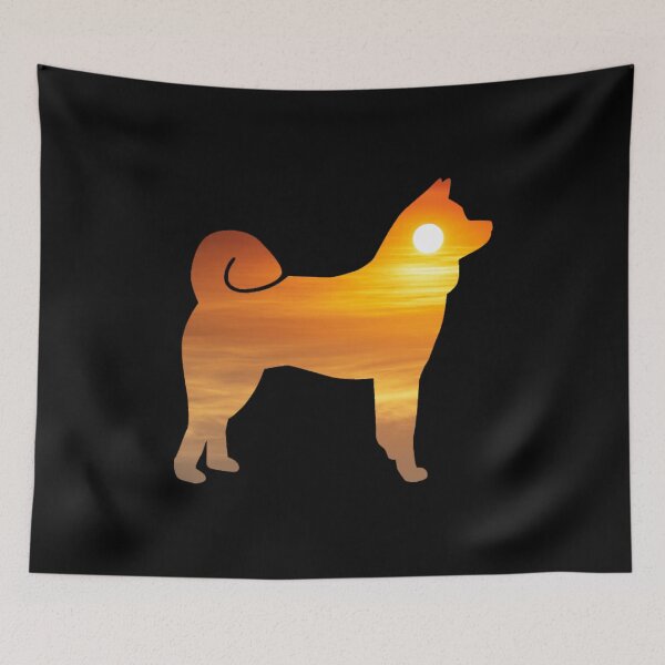 Item preview, Akita Dog Silhouette Sunrise designed and sold by alaechamlal.
