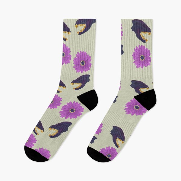 Item preview, Oil Spill Hyena Skull Floral Cream designed and sold by Ashley Gagnon.