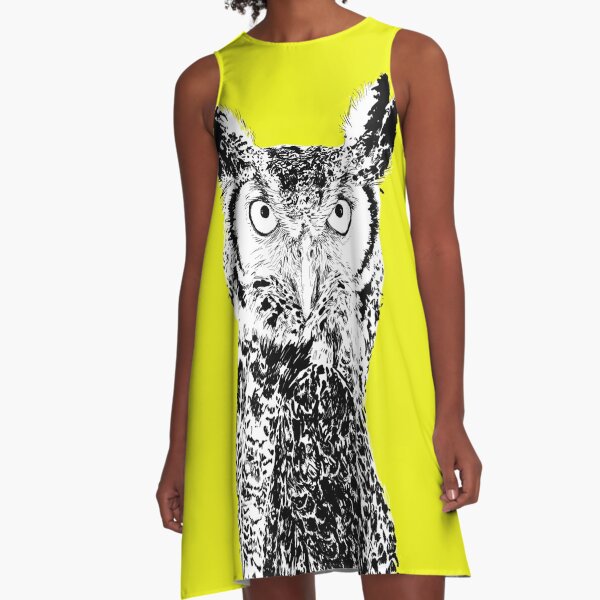 Big owl A-Line Dress