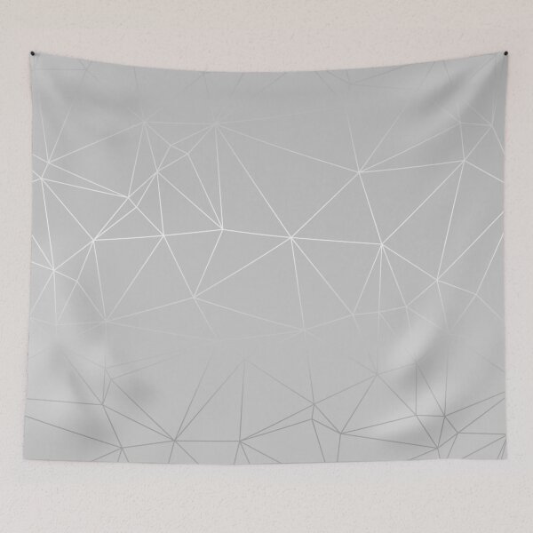 Item preview, Soft Grey Silver Geometric Pattern With Metallic Shimmer designed and sold by Vic Torys ☆.