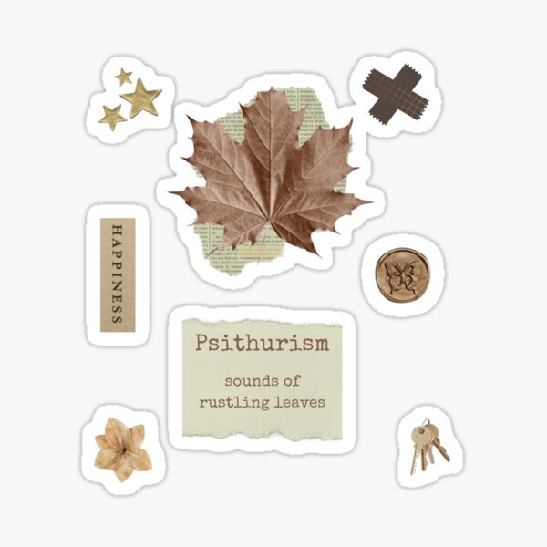 Newspaper Greenery- dark academia collage Sticker for Sale by ninacollages
