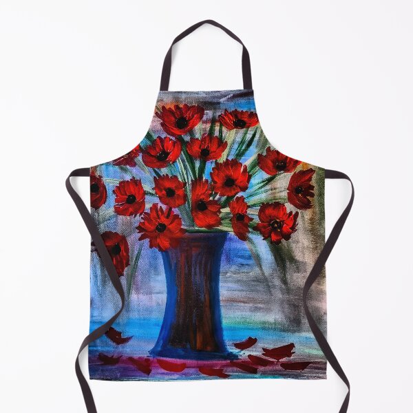 Item preview, poppies in a fun setting designed and sold by kkartwork.
