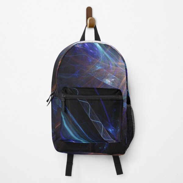 Item preview, Beautiful Abstract Pattern Of Colored Smooth Lines On A Black Background designed and sold by tatkhagata.