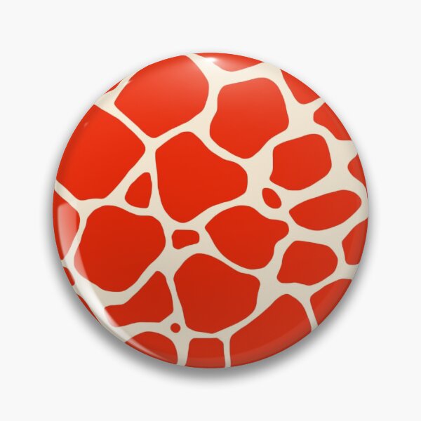 Artikelvorschau, Giraffen-Tierdruck in Rot und Creme entworfen und verkauft von WandaStar.