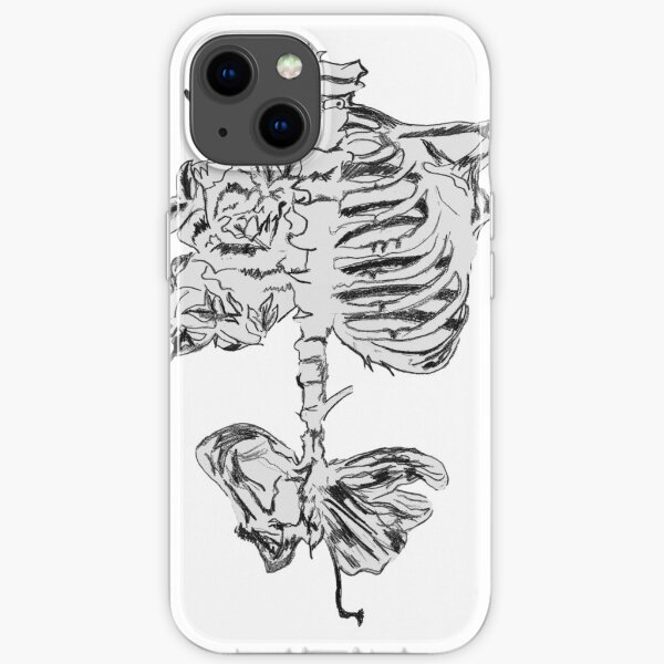 Butterfly Ribs Drawing iPhone Soft Case