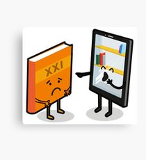 Book and e-book Canvas Print